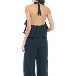 Romeo & Juliet Couture Pants - Green Romeo+Juliet Couture ruffle jumpsuit Medium Romeo & Juliet Couture Pants - Green Romeo+Juliet Couture ruffle jumpsuit Medium